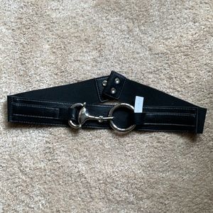 White House Black Market Black detail belt